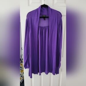 Lane Bryant Purple Cardigan